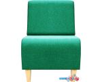 Интерьерное кресло Brioli Руди Д (рогожка, J16 азур/светлые ножки)