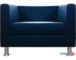 Интерьерное кресло Brioli Билли (экокожа, L18 синий)