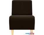Интерьерное кресло Brioli Руди Д (рогожка, J5 коричневый/светлые ножки)