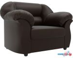 Интерьерное кресло Лига диванов Карнелла 105851 (экокожа, коричневый)