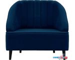 Интерьерное кресло Brioli Донато (велюр, B69 синий/темные ножки)