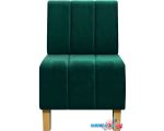 Интерьерное кресло Brioli Руди Полоса (велюр, B63 бирюзовый)
