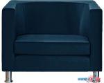 Интерьерное кресло Brioli Клос (экокожа, L18 синий)