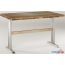 Кухонный стол Buro7 Двутавр 150 (классика, дуб натуральный/серебристый) в Бресте фото 1