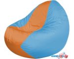 Кресло-мешок Flagman Classic K2.1-53 (голубой/оранжевый)
