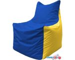 Кресло-мешок Flagman Фокс Ф2.1-128 (синий/жёлтый)