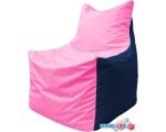 Кресло-мешок Flagman Фокс Ф2.1-192 (розовый/тёмно-синий)