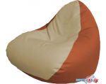 Кресло-мешок Flagman Relax Медиум Р2.3-39 (светло-бежевый/оранжевый)