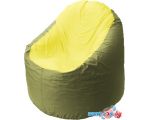 Кресло-мешок Flagman Браво Медиум B1.1-29 (оксфорд/дюспо, желтый/оливковый)