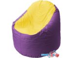 Кресло-мешок Flagman Браво Медиум B1.1-37 (оксфорд/дюспо, желтый/фиолетовый)