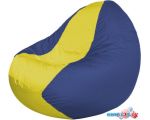 Кресло-мешок Flagman Classic K2.1-101 (синий/желтый)