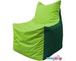 Кресло-мешок Flagman Фокс Ф2.1-185 (салатовый/темно-зеленый)