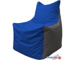 Кресло-мешок Flagman Фокс Ф2.1-118 (синий/тёмно-серый)