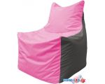 Кресло-мешок Flagman Фокс Ф2.1-187 (розовый/темно-серый)