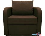 Кресло-кровать Brioli Пино Т (рогожка, J5 коричневый)