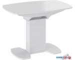 Кухонный стол Трия Портофино СМ(ТД)-105.01.11(1) (белый глянец/стекло белое)