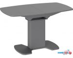 Кухонный стол Трия Портофино СМ(ТД)-105.02.11(1) (серый/стекло серое матовое Lux)