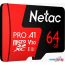 Карта памяти Netac P500 Extreme Pro 64GB NT02P500PRO-064G-S в Минске фото 1