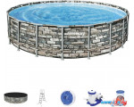 Каркасный бассейн Bestway Power Steel Камень 56883 (610x132)