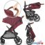 Коляска прогулочная «книга» KinderKraft Grande LX 2020 (burgundy) в Витебске фото 1