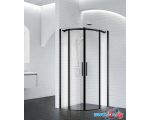 Душевой уголок BelBagno Acqua-R-2-90-C-NERO (прозрачное стекло)