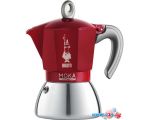 Гейзерная кофеварка Bialetti Moka Induction (4 порции, красный)