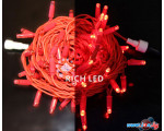 Гирлянда Rich Led Нить на резиновом проводе RL-S10C-24V-RR/R 10м (красный)