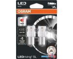 Светодиодная лампа Osram P21W LEDriving SL Red 2шт