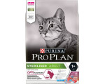 Сухой корм для кошек Pro Plan Sterilised Adult OptiSavour с уткой и печенью 3 кг