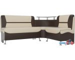 Угловой диван Mebelico Сидней 107388 (правый, бежевый/коричневый)
