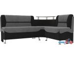 Угловой диван Mebelico Сидней 107374 (правый, серый/черный)