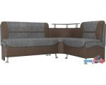 Угловой диван Mebelico Сидней 107387 (левый, серый/коринчевый)