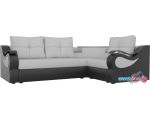 Угловой диван Mebelico Митчелл 107578 (левый, белый/черный)