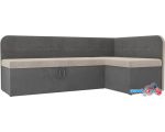 Угловой диван Mebelico Форест 107077 (левый, бежевый/серый)