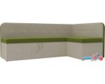 Угловой диван Mebelico Форест 107083 (левый, зеленый/бежевый)