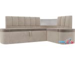 Угловой диван Mebelico Тефида 107512 (левый, коричневый/бежевый)