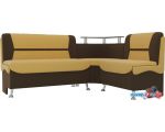 Угловой диван Mebelico Сидней 107378 (левый, желтый/коричневый)