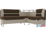 Угловой диван Mebelico Сидней 107381 (левый, коричневый/бежевый)