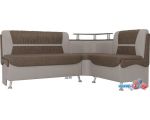 Угловой диван Mebelico Сидней 107385 (левый, коричневый/бежевый)