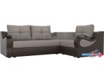 Угловой диван Mebelico Митчелл 107567 (левый, бежевый/коричневый)