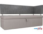 Угловой диван Mebelico Стоун 107283 (левый, рогожка, бежевый/серый)