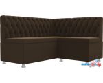Угловой диван Mebelico Мирта 107598 (левый, коричневый)