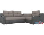 Угловой диван Mebelico Тесей 107635 (левый, бежевый/серый)