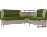 Угловой диван Mebelico Сидней 107379 (правый, зеленый/бежевый)