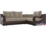 Угловой диван Mebelico Митчелл 107552 (левый, бежевый/коричневый)