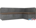 Угловой диван Mebelico Форест 107094 (левый, коричневый/серый)