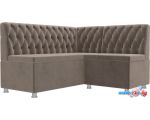Угловой диван Mebelico Мирта 107590 (правый, коричневый)