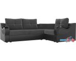 Угловой диван Mebelico Митчелл 107547 (правый, серый/черный)