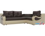Угловой диван Mebelico Митчелл 107580 (правый, коричневый/бежевый)