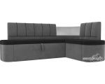 Угловой диван Mebelico Тефида 107514 (левый, черный/серый)